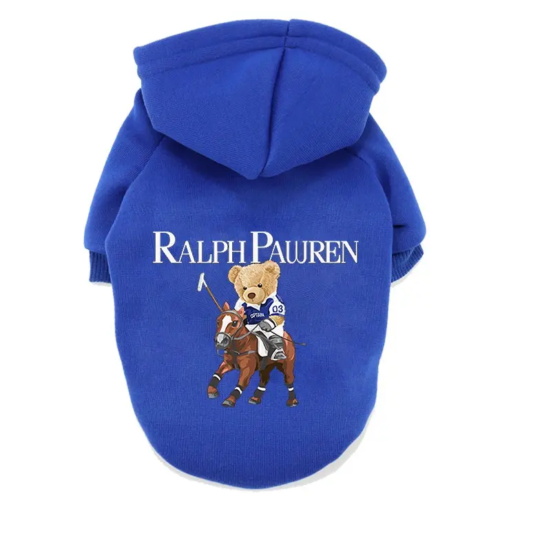 Winter Fleece Warm Pet Dog Clothes Cute Cartoon Bear Dog Hoodie For Small Dogs Pullovers Puppy Costumes Chihuahua Hug Ropa Perro 3