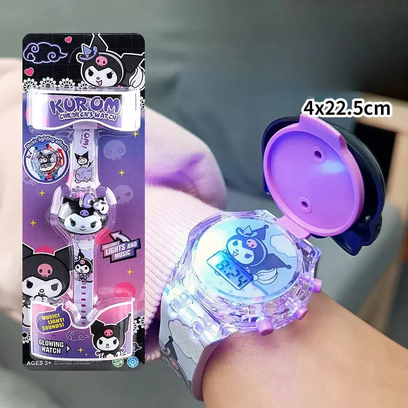 Kawaii Sanrio Kuromi Watch – Cute Cinnamoroll & Hello Kitty Music Silicone Strap Wrist Watch for Kids, Perfect Birthday Gift 3