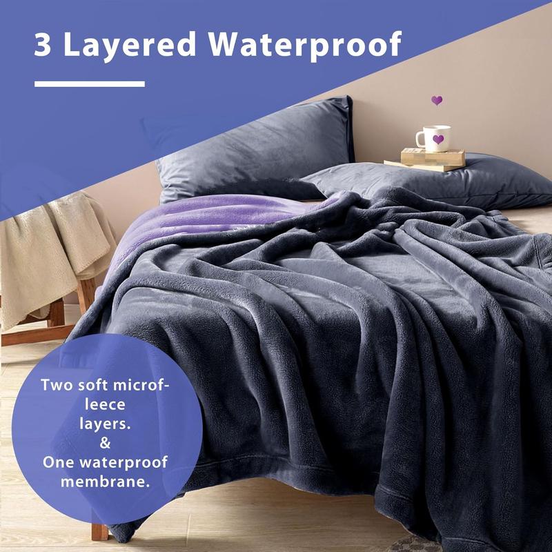 Premium Waterproof Blanket | Ultra-Soft, Leak-Proof & Machine Washable | Ideal for Couples, Pets & Home Protection ( 152 * 203cm) 4