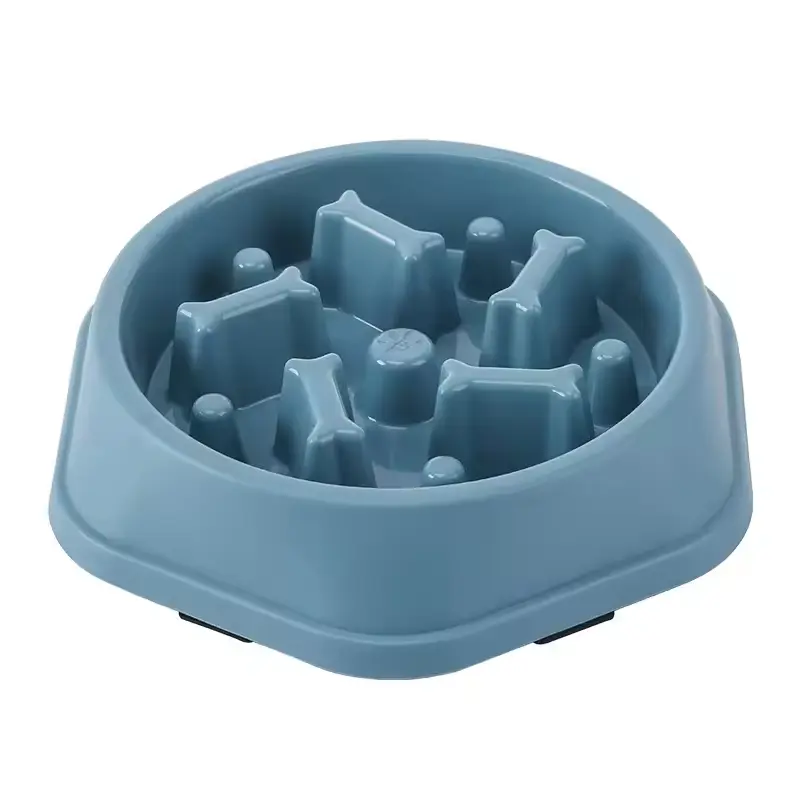 Pet Dog Cat Bowl Non Slip Stainless Steel Feeding Food Water Dish Travel Portable" 1