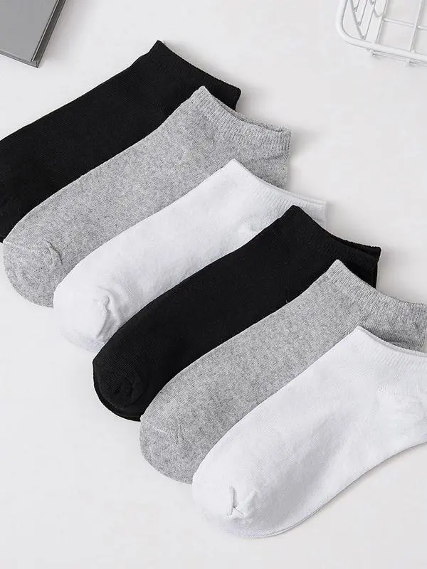 GO0D Summer 2024 Women's 6 Pairs PlainAnkle Socks, Soft Cozy Multi-pack FashionCasual Breathable Low Cut Socks For SummerDaily Wear, Women's Socks & Hosiery Womenswear Bridal 3