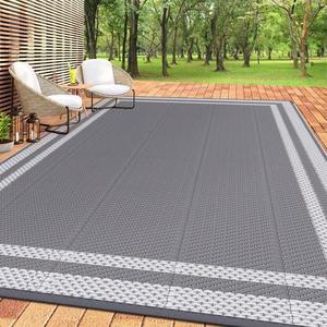 Outdoor Carpet with Carrying Bag and 4 Ground Nails, 1 Count Waterproof Double-sided Carpet Suitable for Terraces, Rv Camping and Outdoor Areas, Decks, Balconies, Picnics and Beaches, Patio Rug