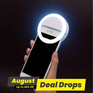 Christmas Gift, USB Rechargeable Selfie Ring Light, 36-LED Selfie Fill Light, Portable Adjustable Night Selfie Enhancing Light for Phone Photography, Back to School Supplies, Gifts For Girlfriend