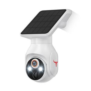 Wireless Outdoor Security Camera, WiFi Home Security Camera with Solar Panel, 1080P Colour Night-Vision Camera with 2.4GHz WiFi, Cloud Storage