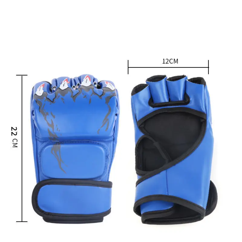 2025 Adult Professional Boxing Gloves Combat Sandbag Training Boxing Gloves Sanda Muay Thai MMA Kickboxing Half Finger Glove 5