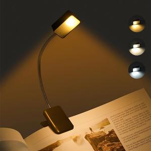 Rechargeable Book Light, Portable Dimmable LED Reading Light, Adjustable Angle Flexble Neck Design LED Desk Lamp, Bedside Lamp for Home Office Bedroom Study Room