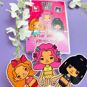 Toca Boca the best friends Children's sticky Book or dream house and panda park sticky book