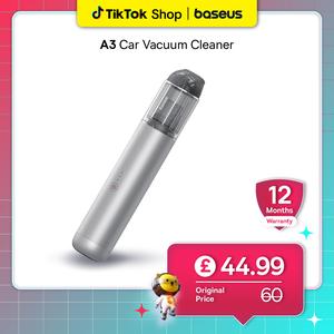 【Free Gift】Baseus A3 Car Vacuum Cleaner (15000pa Suction Force) - Portable Wireless Cleaning Helper with 45 Min Battery Life