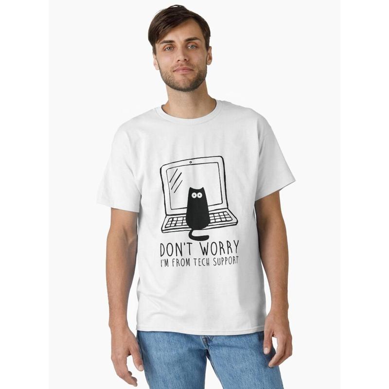 I'm From Tech Support Classic T-Shirt – Funny Geek Tee for IT Pros, Programmers, Help Desk Heroes & Techies 1
