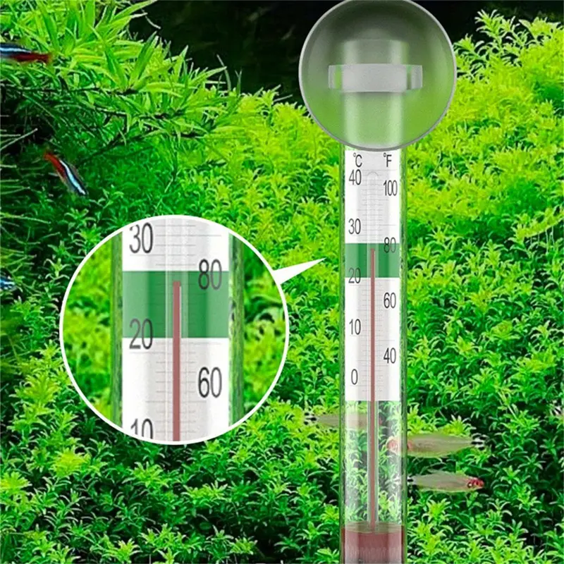 Aquariums Thermometer Glasstube Submersible Waterproof Temperature Measurement 5