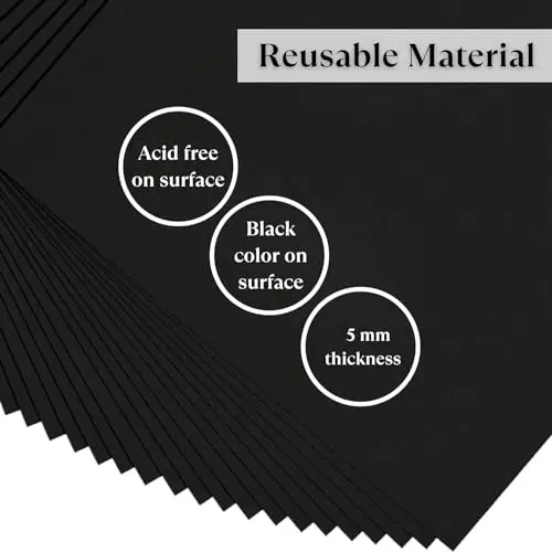 PROTECTAFILE 10 Pack A4, White Foam Board 5mm Thick Polyester M Cover (Sponge with Valve) (A4, Inches) 4