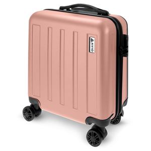 AVIO Rose Gold Jett Cabin Moving Suitcase 45x36x20cm – Durable Fabric Compression Lightweight Packing for Suitcase-Cabin Bag 2025 |   Suitcase & 45x36x20cm | Hard Shell Lightweight Trolley | Fits Under Seat | Avoid Baggage Fees | Travel Cabin Case