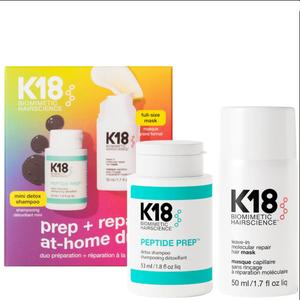 K18 BIOMIMETIC HAIRSCIENCE  Prep + Repair at Home Duo