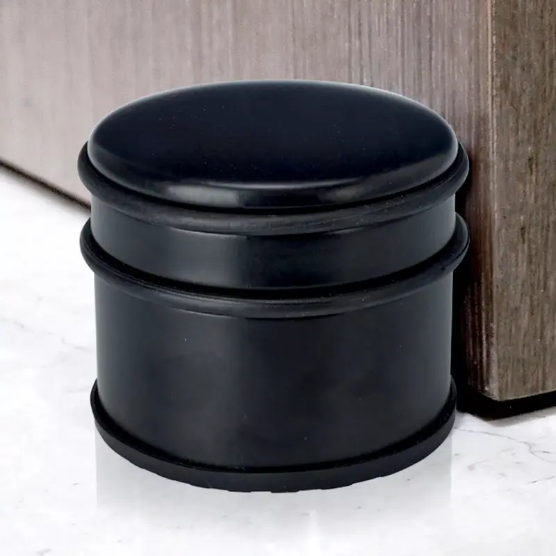 1.1KG Black Weighted Door Stopper Stop Heavy Duty Jammer Protector Metal Rubber 2