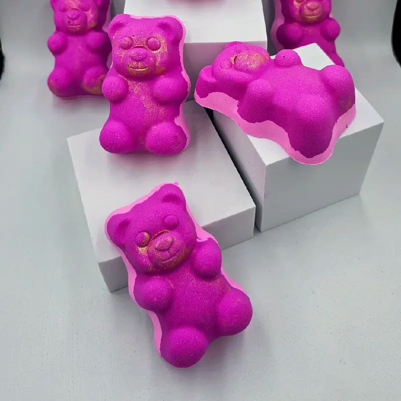Gummy Bear Bath Bomb Lotus Flower Skincare Moisturizing 5