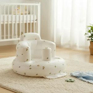 Cute Inflatable Baby Seat, Plant Pattern Inflatable Baby Sofa, Inflatable Baby Chair for Babies, Nursery Chair