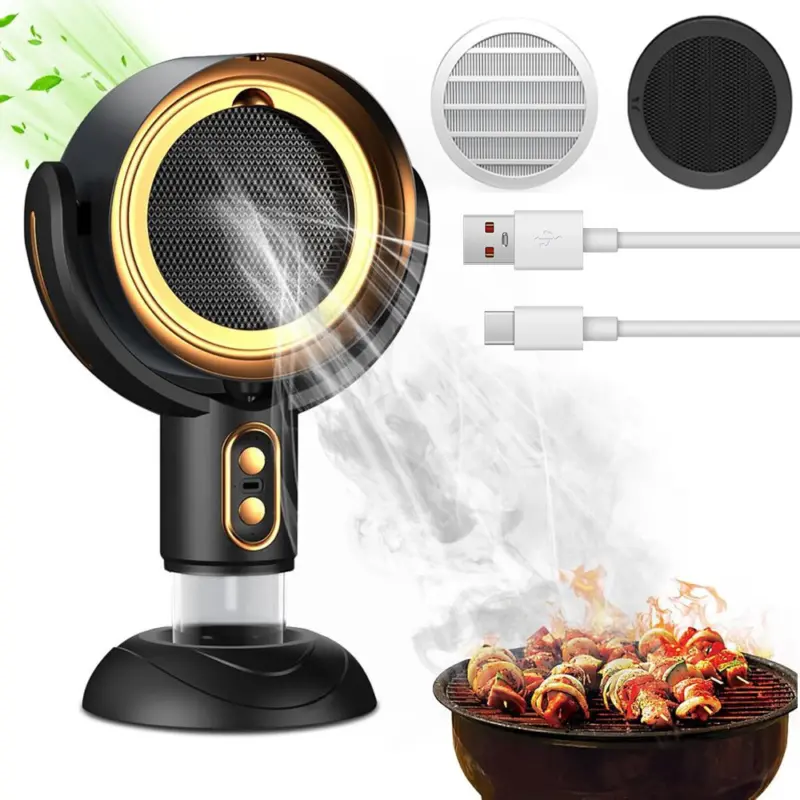 Portable Smoke Purifier Fan - Compact Air Cleaner for Smoke Elimination UK 0