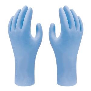SHOWA 7500PF Biodegradable Powder-Free Disposable Nitrile Gloves in Blue (BOX of 100)