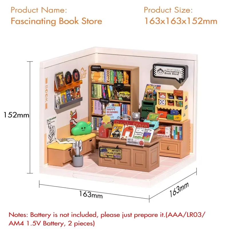 Rolife Minature Dollhouse Super Store Series 3D DIY Plastic House 1:24 for Gifts 2