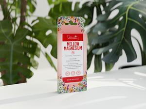 Mellow Magnesium - contains Magnesium Citrate, Magnesium Glycinate, Ashwagandha, Valerian Extract, Passion Flower Extract, Hops Extract and Reishi Mushroom - each pack contains 18 patches and each patch lasts 24 hours