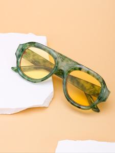 Unisex Retro Sunglasses, Trendy Vintage Sunglasses for Everyday Use, Fashion Accessories for Outdoor Activities