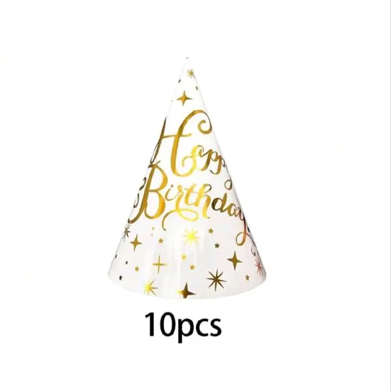 6/10pcs Party Photo Prop Caps, Birthday Party Hats, Party Supplies, Party Decoration, Fun Party, Happy Birthday Mother's Day Graduation 5