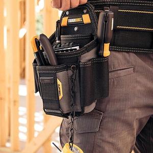 Electrician Pouch with ClipTech HUB & 13-pockets, Convenient Tool Pockets, Multifunctional Quick Hanging Tool Bag, Professional Tool Organizer for Electricians