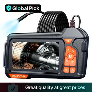 Industrial Endoscope Borescope Inspection Camera Tools, 4.3 Inch Screen HD Digital Snake Camera Tools, Waterproof Sewer Inspection Camera with Lights & Cable, Gifts for Men, Inspection Device, Car Stuff, Diagnostic Tool, OBD Scanner, Repair, Vehicle