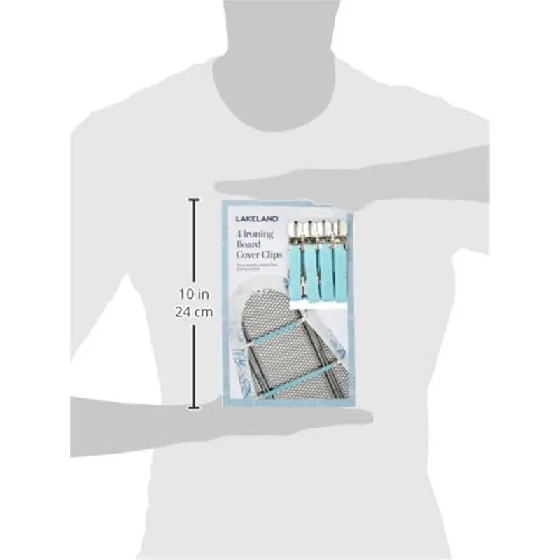 4 Ironing Board Clip Covers – Holds Ironing In Place Wrinkle Free Surface Fits Most Boards 4