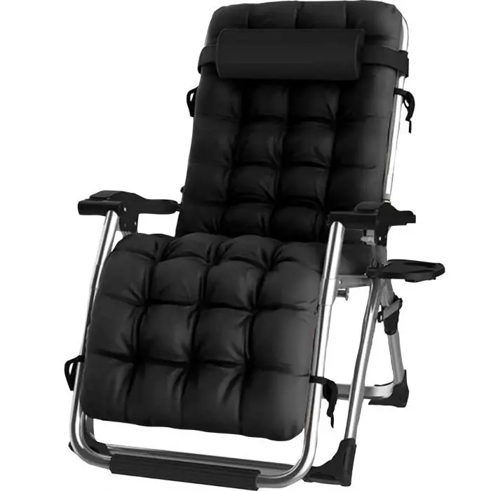 Zero Gravity Recliner Chair with Cup Holder - Extra Wide, Foldable, Adjustable for Patio, Garden, Beach & Camping 0