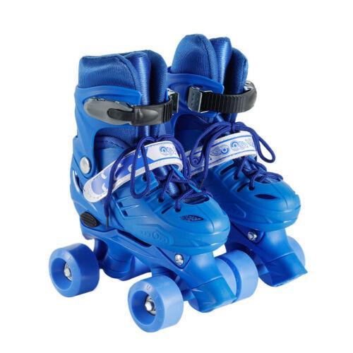 Children’s Adjustable Quad Roller Skates – 4-Wheel Double-Row Skates for Boys & Girls, Fun and Safe Outdoor Boots 8