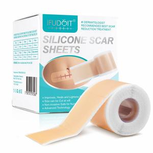 Silicone Scar Removal Tape, 1 Roll Reusable Medical Grade Silicone Scar Removal Gel Tape, Extra Long Scar Sheets for C-section, Tummy Tuck, Keloid and Surgical Scars, Scar Tissue Tape Face, Scarbandages