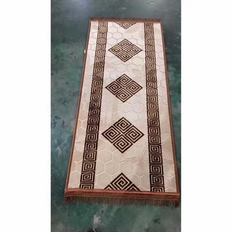 COLLECTION Luxury Greek Diamond Style Modern Indoor Anti-Slip Soft Turkish Hallway Runner Rug - Perfect for Home Decor 3