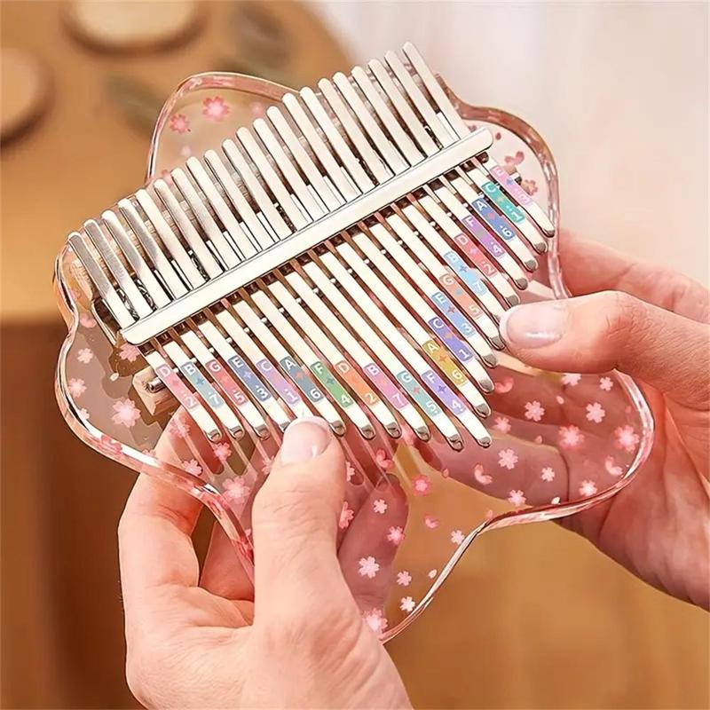 Transparent Thumb Piano, 21-tone Crystal Clear Kalimba, Finger ...