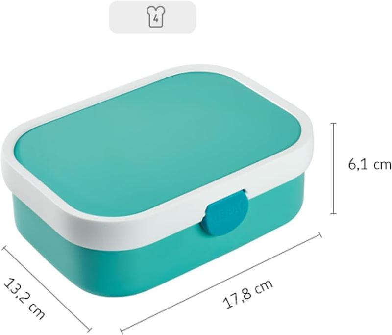 Product Introduction of Lunch Box Campus Little Dutch - Bento Lunch Box For - With Bento Compartment & Clip Closure - BPA-Free & Dishwasher Safe - 750 ml - Flowers & Butterflies Fruit Plastic 5