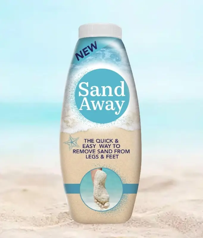 226g Sand Away Beach Powder - Sand Removing Powder for Legs and Feet - Perfect for Beach Skin Care and Travel 0