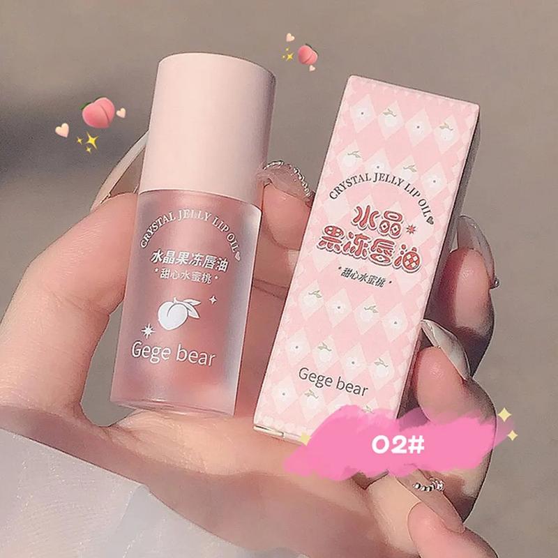 Product Introduction of Gege Bear Crystal Jelly Fruit Lip Oil Peach Grape Avacado Hydrating Moisturizing Nourishing And Lightening Lips Line 11