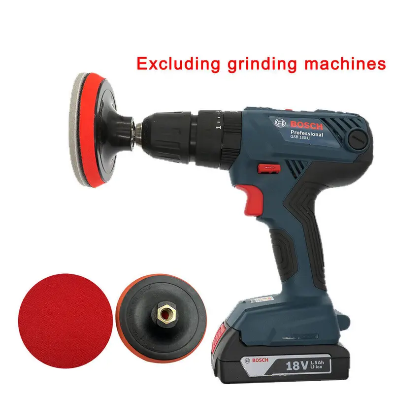 66-piece sanding disc set with hook and loop 125mm attachment, drill grinder backing pad Strong toughness, not easy to break, strong back adsorption Reverse adsorption, easy installation, removable, durable Excellent polishing effect 0