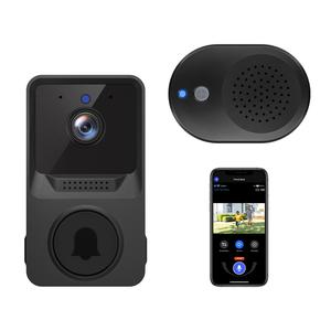 Smart Wireless Doorbell Camera, Video Doorbell, Outdoor Camera Doorbell with Chime Included, 2-way Audio, Night-Vision, Cloud Storage Service, 2.4G Wi-Fi, Live View