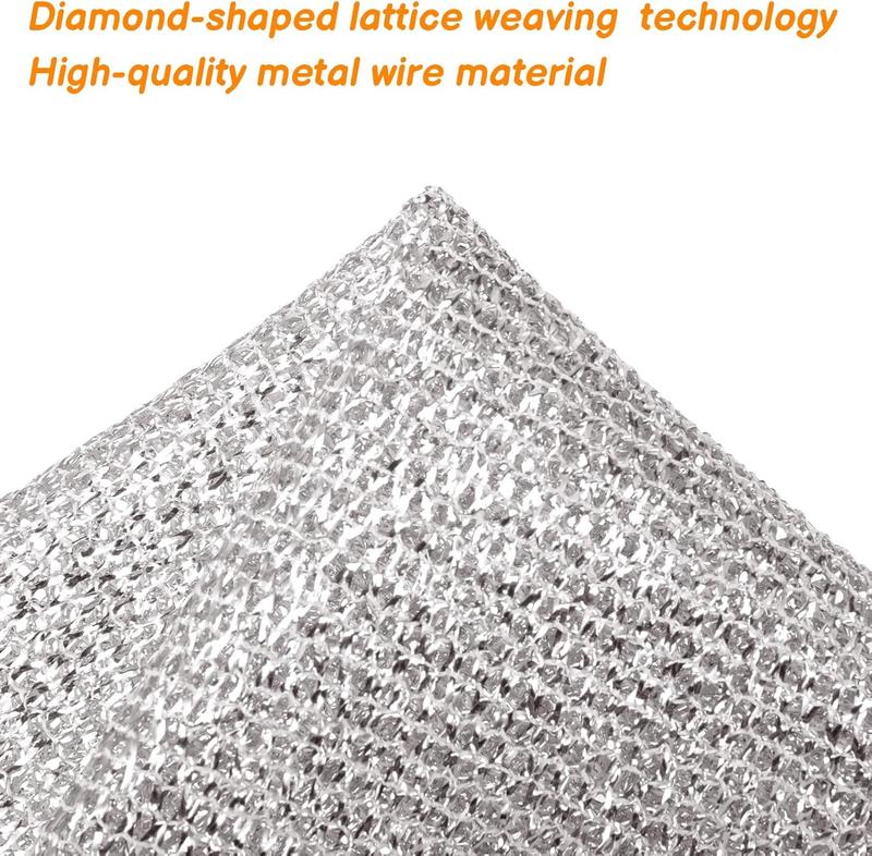 20 PCS Multipurpose Wire Dish Towels for Wet and Dry Cleaning, Reusable Kitchen Cleaning Cloths 2
