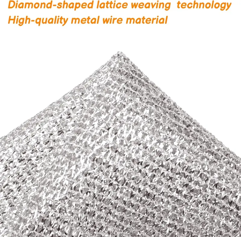20 PCS Multipurpose Wire Dish Towels for Wet and Dry Cleaning, Reusable Kitchen Cleaning Cloths 2