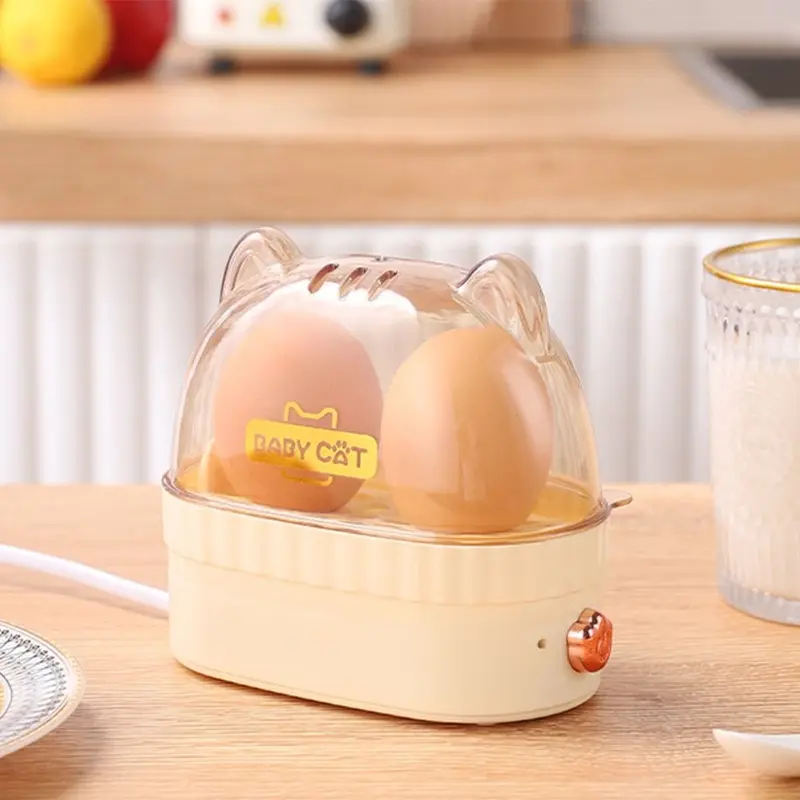 Egg Boiler Machine Electric Hard Boiled Egg Maker Safe Using Egg Boiler Machine Steamer with Timer Off Multifunctional Egg 7