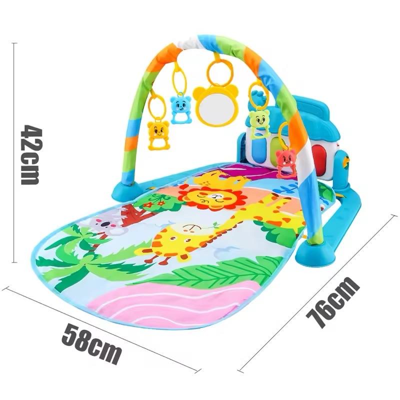 Baby Fitness Stand Music Play Gym Activity Toys Newborn Piano Crawling Blanket Pedal Game Pad Early Education 0-36 Months Gifts 5