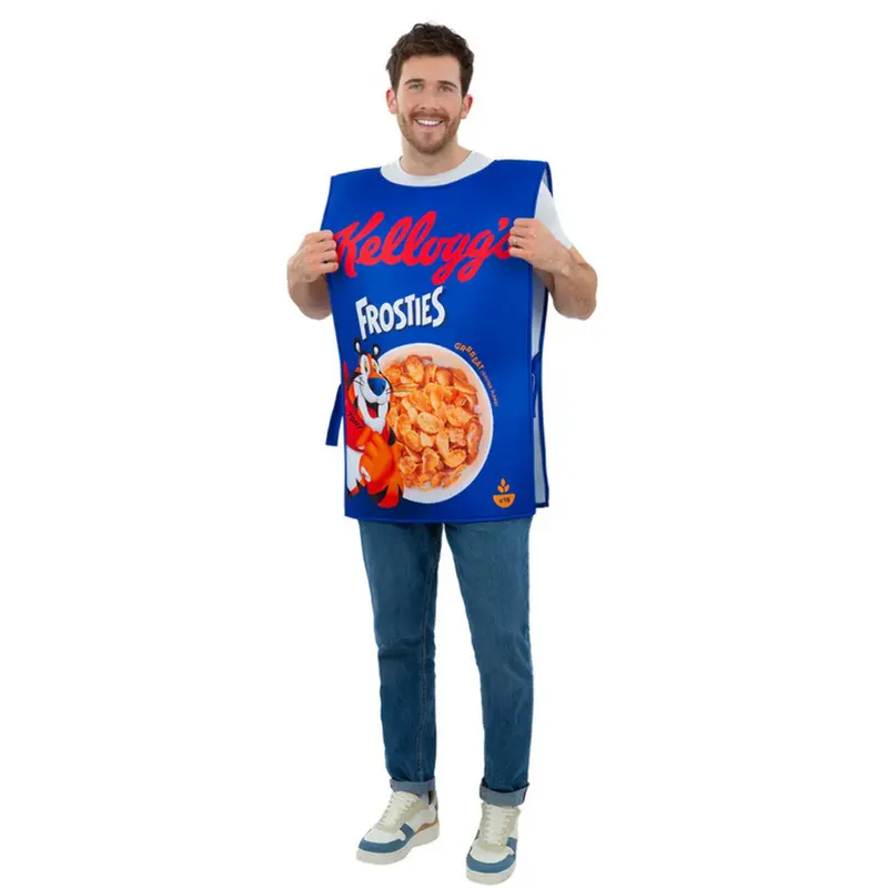 Kelloggs Cereal Box Novelty Food Fun Fancy Dress Costume Mens Ladies Funny Outfit 1