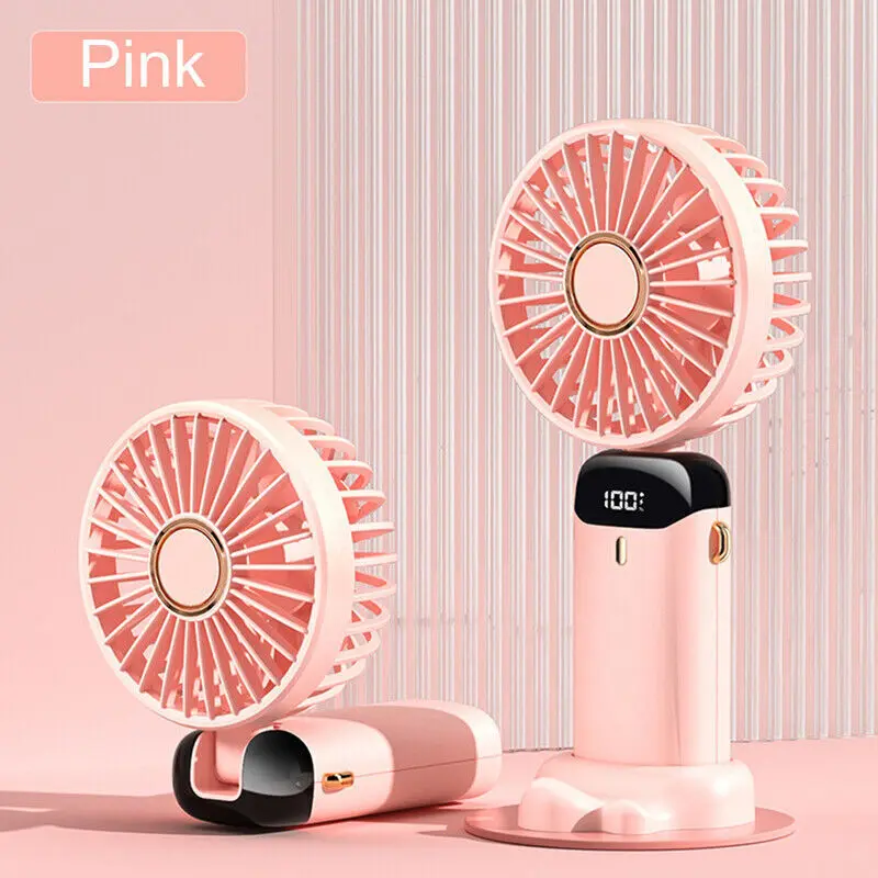 Mini Hand-held Fan Portable Folding Desk Fan Cooler Cooling USB Rechargeable UK air  purifier mini  fans 5