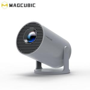 MAGCUBIC Portable Projector, 4K 3D Projector with Auto Correction Function, WiFi6 Projector with BT 5.0, Home Cinema Projector for Ceiling Outdoor, Audio