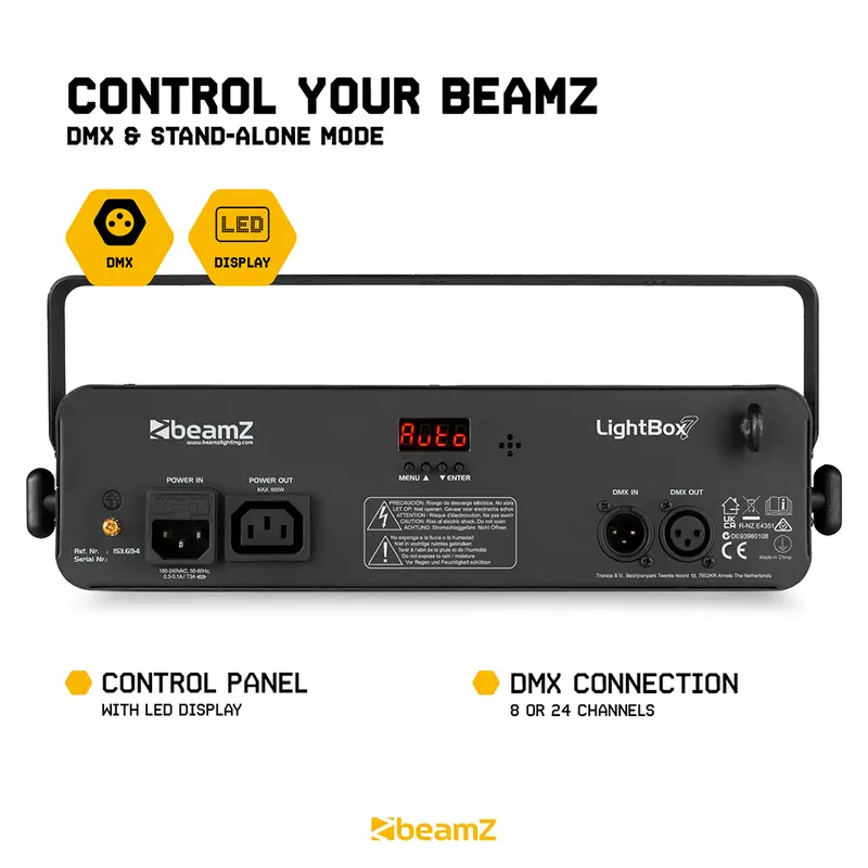 BeamZ LightBox7 DJ Multi Light Effect with Moon Flower & PAR 5