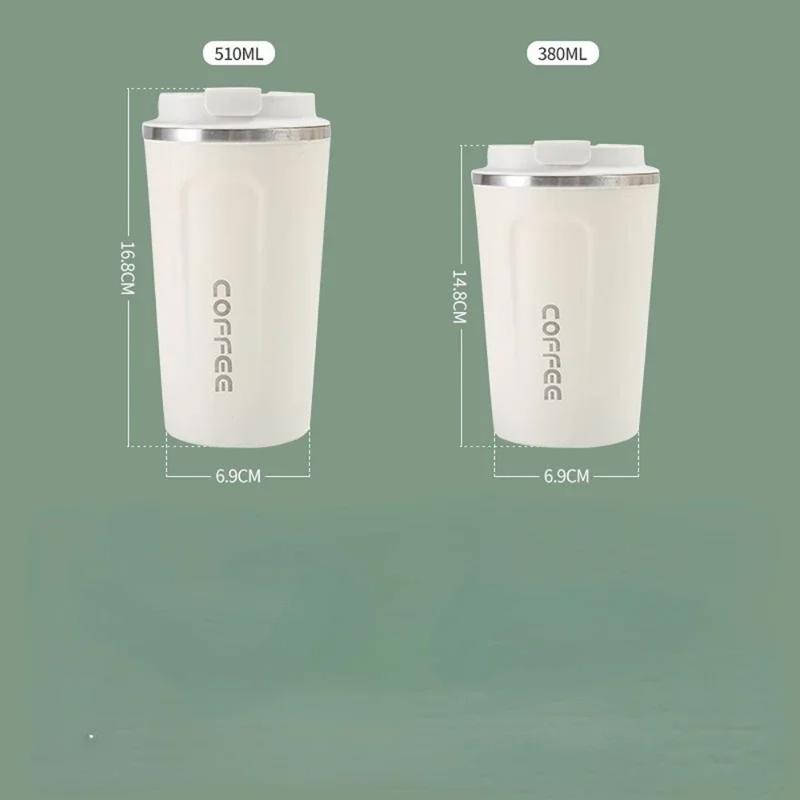 380/510ML Stainless Steel Thermal Mug Thermo for Coffee Water Bottle Leakproof Travel Drinkware Travel Thermal Mug 5