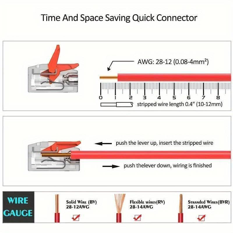 Product Introduction of 75x For Wago 221 Electrical Connectors Wire Block Clamp Terminal Cable Reusable 27