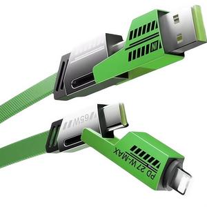 4 in 1 65W Fast Charging Cable, Type-C 65W Fast Charging Cable, Data Transfer & Power Delivery Cable for iPhone iPad  Android Laptop